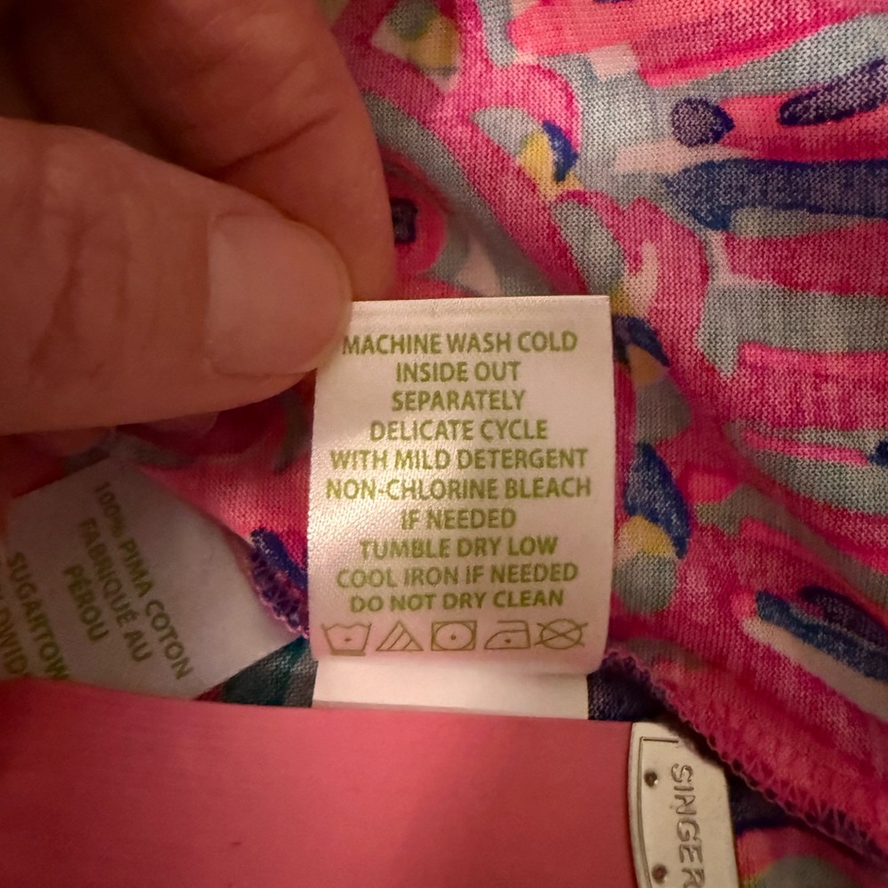 Lilly Pulitzer Kinsey Tank Multi Psychedelic Sunshine S EUC - Picture 11 of 11